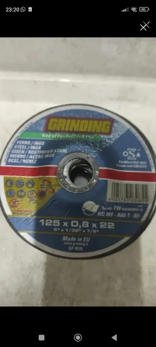 50 discos para metal 125 mm