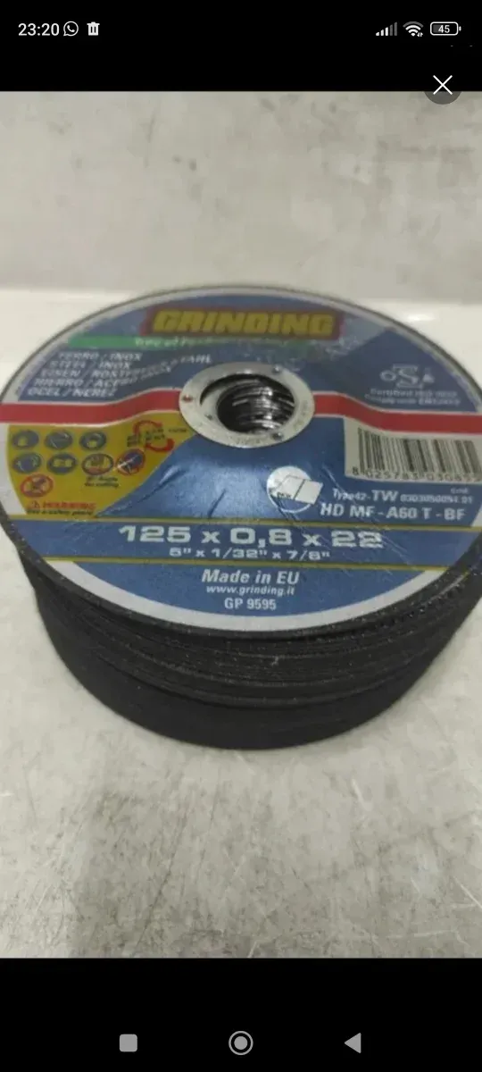 50 discos para metal 125 mm