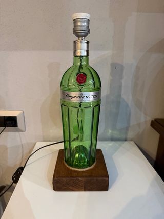 Lampada artigianale base Gin Tanqueray