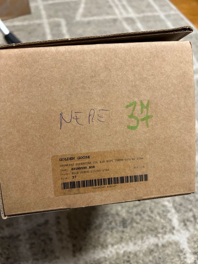 Golden Goose Superstar Tg 36 Blu suede