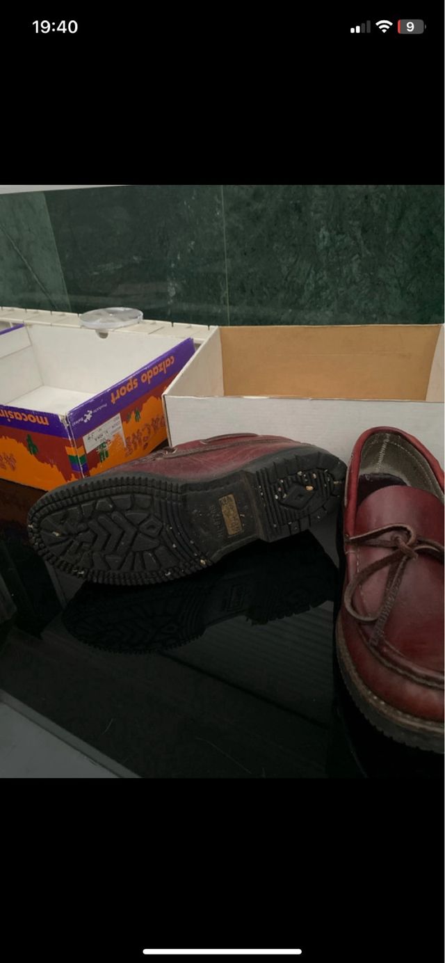 Mocasines Apache burdeos