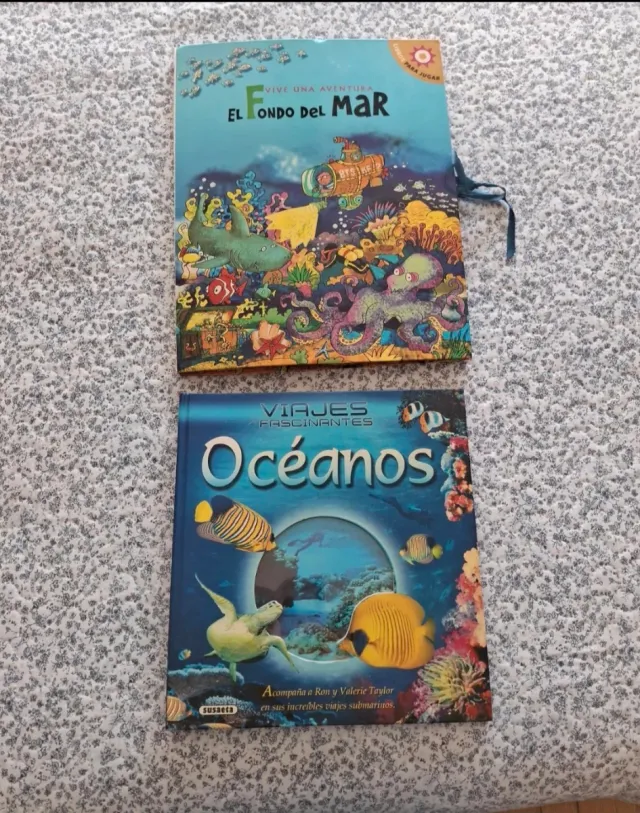 2 libros del fondo del mar y los océanos