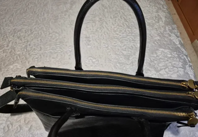 Bolso Negro para Portátil y Documentos