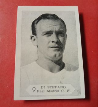 Cromo fútbol Di Stefano Real Madrid Años 50
