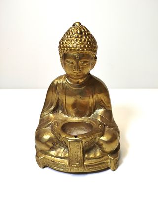 Buda de bronce, quemador de incienso