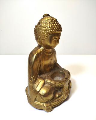 Buda de bronce, quemador de incienso