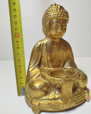 Buda de bronce, quemador de incienso