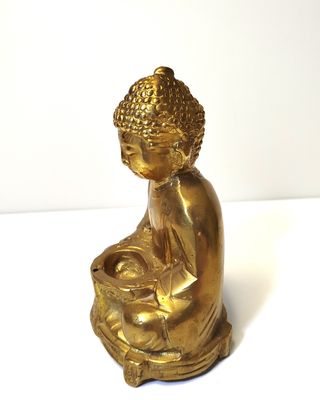 Buda de bronce, quemador de incienso
