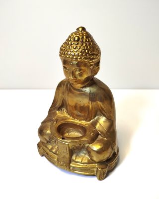 Buda de bronce, quemador de incienso