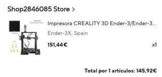 Impresora 3D Creality Ender-3X Negra