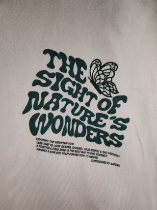 Sudadera Pull&Bear oversize Nature's Wonders