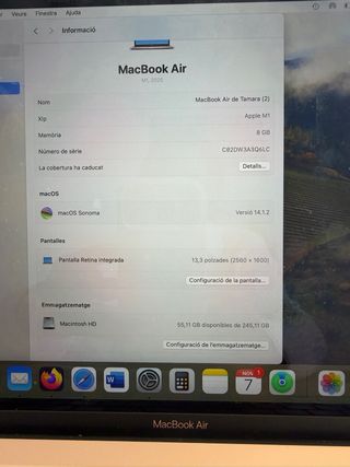 MacBook Air 13” Oro Rosa 250GB