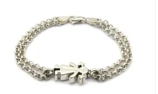 Pulsera Tous Plata 925 Doble Cadena