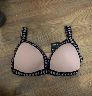 Sujetador deportivo Kappa rosa y negro