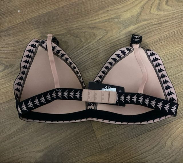 Sujetador deportivo Kappa rosa y negro