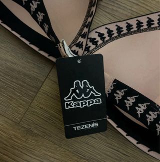 Sujetador deportivo Kappa rosa y negro