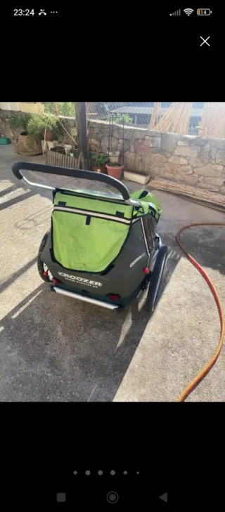 Remolque Croozer 2 plazas bici/correr