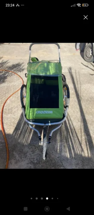 Remolque Croozer 2 plazas bici/correr