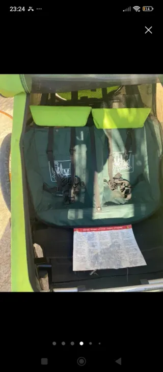 Remolque Croozer 2 plazas bici/correr