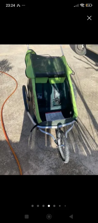 Remolque Croozer 2 plazas bici/correr