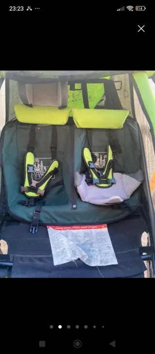 Remolque Croozer 2 plazas bici/correr