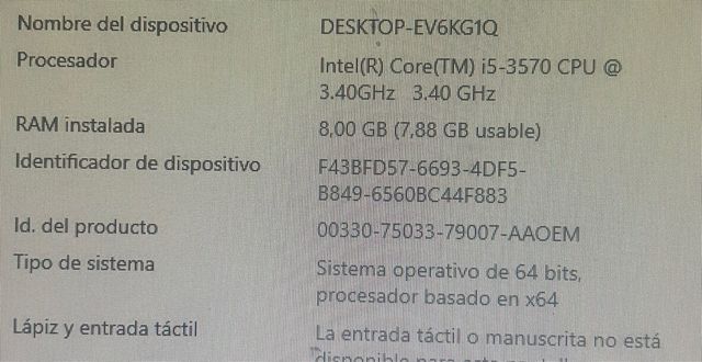 Ordenador hp con monitor Compaq