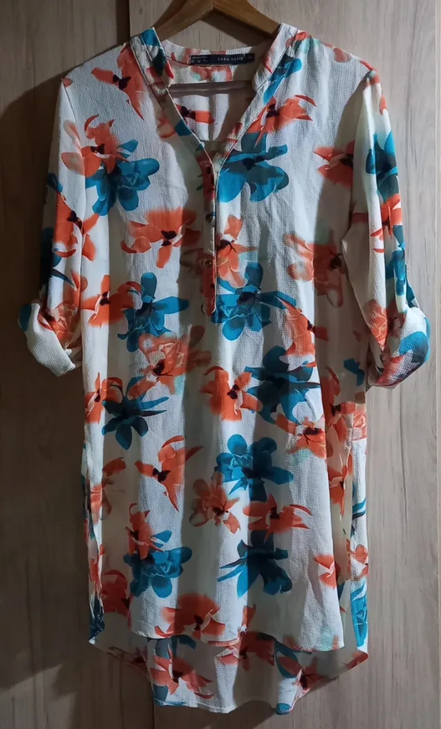 Túnica Zara Estampada Talla XL