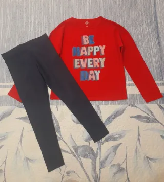 Conjunto niña camiseta y leggings