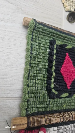 Arazzo vintage art deco fatto a mano