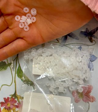 Aros cuentas de silicona 6mm para joyería y DIY