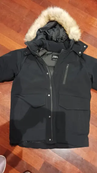 Abrigo niña ZARA negro