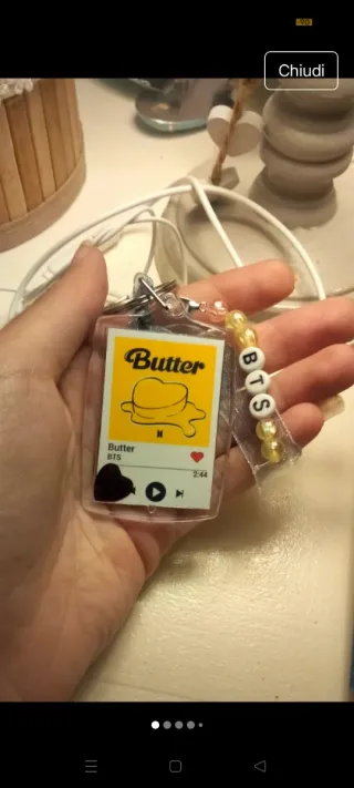 Portachiavi BTS Butter + 2 adesivi