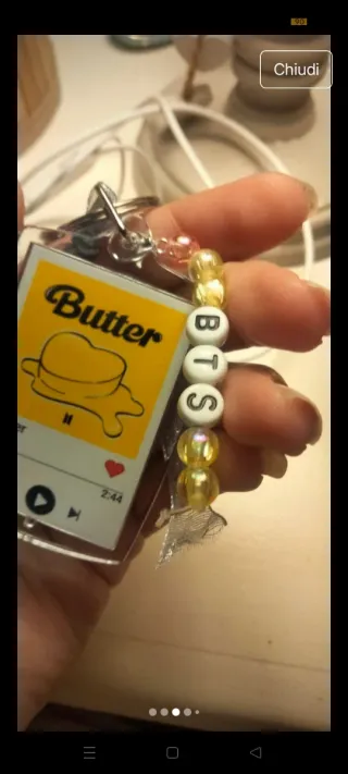 Portachiavi BTS Butter + 2 adesivi