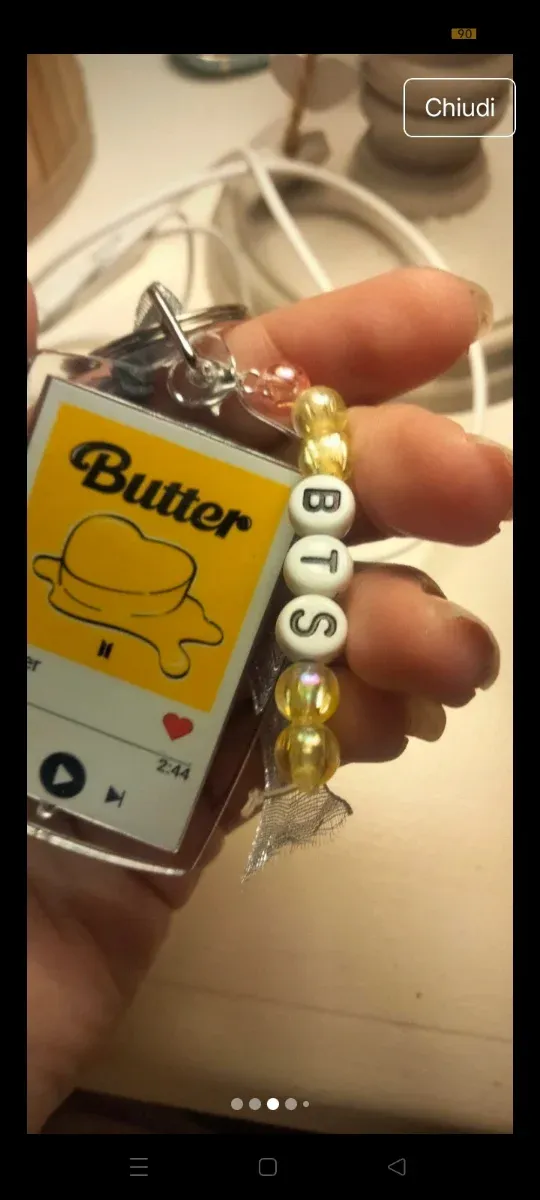 Portachiavi BTS Butter + 2 adesivi
