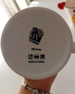 Set 3 Tazze Ceramica Multicolor e Viola