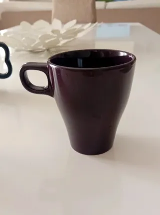 Set 3 Tazze Ceramica Multicolor e Viola