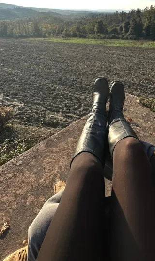 Stivali in pelle neri