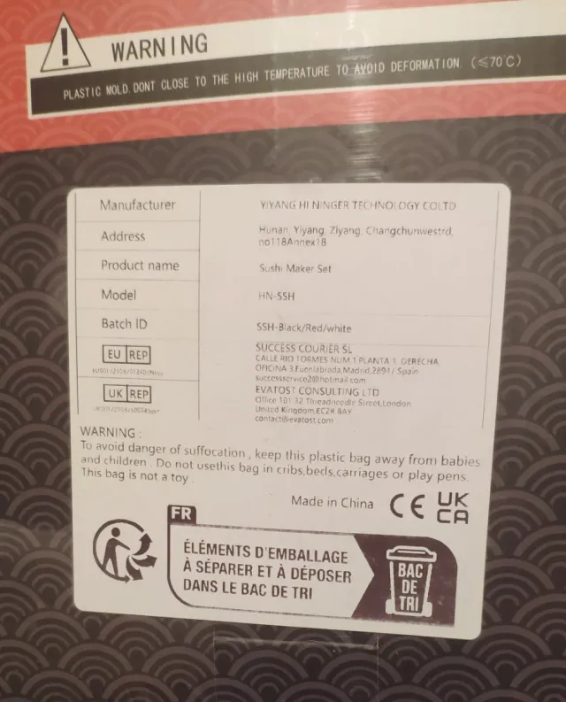 Kit para Hacer Sushi de 20 Piezas