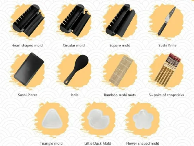 Kit para Hacer Sushi de 20 Piezas