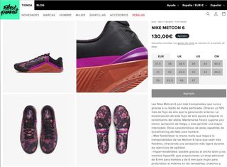 NIKE METCON 6 TALLA 45