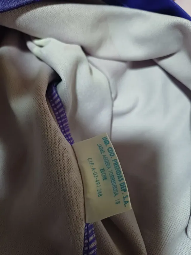 Camiseta Real Madrid Kelme 94/95 TEKAMorada tallaL