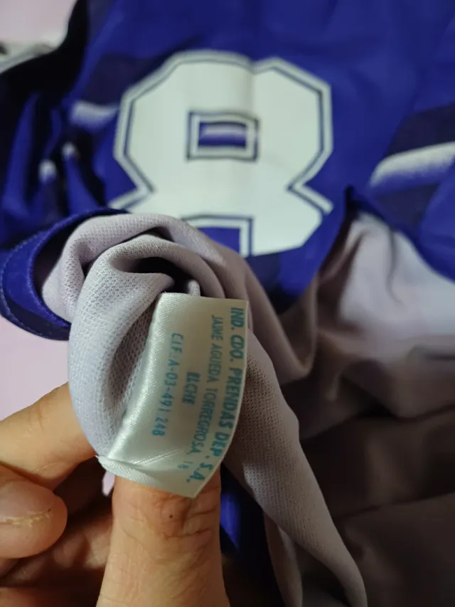 Camiseta Real Madrid Kelme 94/95 TEKAMorada tallaL