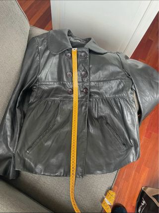 Chaqueta Ba&sh Piel Negra Talla 2