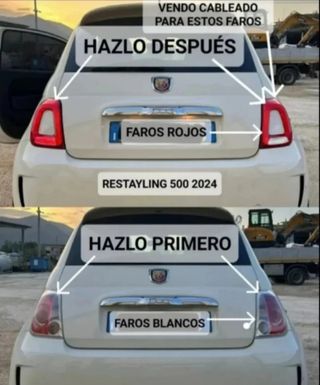 Fari Posteriori Modificati Fiat 500 Restyling 2025