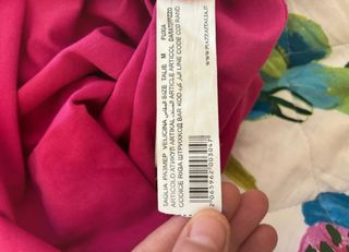 Top fascia pizzo fucsia taglia unica