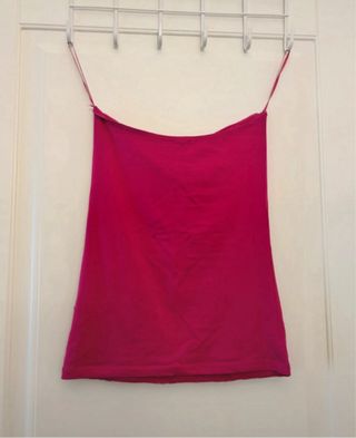 Top fascia pizzo fucsia taglia unica