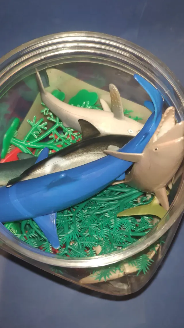 Lote 2 sets animales prehistóricos y marinos