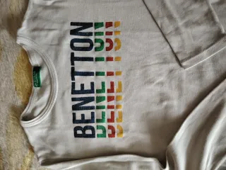Camisola Benetton Branca Logo 9 Anos