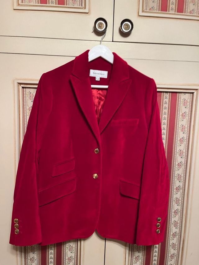 Giacca in velluto rosso Pedro del Hierro taglia L