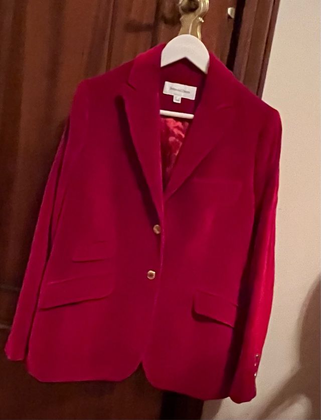 Giacca in velluto rosso Pedro del Hierro taglia L